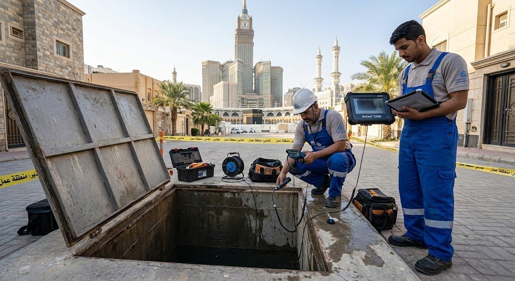 فحص تسربات الخزانات بمكة