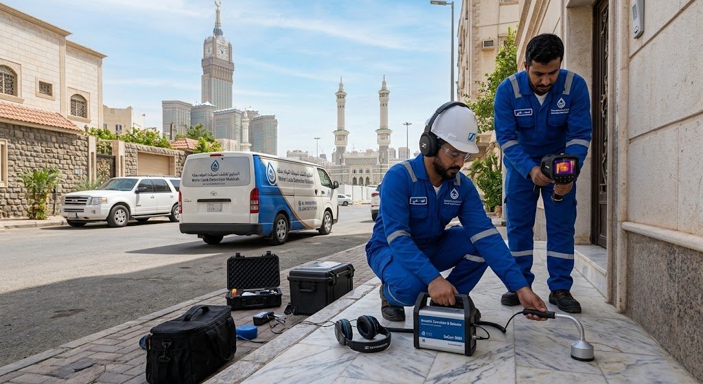 كشف تسربات المياه بمكة بدون تكسير وضمان مكتوب